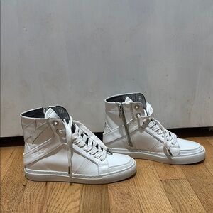 Zadig & Voltaire White Leather Sneakers